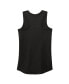 Women's Heather Black Ty Gibbs Racer Back Tank Top Черный, S - фото #4