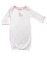 Фото #10 товара Пижама Luvable Friends Baby Girl Cotton Gowns Tiara.