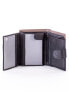 Фото #5 товара Мужское портмоне кожаное черное вертикальное на кнопке  Portfel-CE-PR-326L-FS.73-czarny	Factory Price