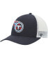 Фото #1 товара Big Boys and Girls Navy, White Tennessee Titans Adjustable Trucker Hat