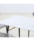 Фото #7 товара Dining Table Sintered Stone Desk Top White 70.86"