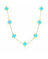 Фото #1 товара The Lovery small Turquoise Clover Necklace