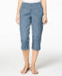 Style & Co Women's Cargo Cuffed Capri Pants Blue 6