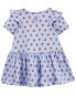 Фото #5 товара Baby Floral Crinkle Jersey Dress 6M