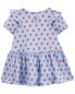 Baby Floral Crinkle Jersey Dress 3M