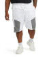 ფოტო #1 პროდუქტის Men's Layered Cargo Pocket Fleece Short