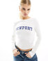 Фото #1 товара Stradivarius STR New Jersey slogan baby tee in white