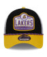 Фото #2 товара Men's Black, Gold Los Angeles Lakers 2024 NBA All-Star Game A-Frame 9FORTY Trucker Hat