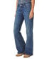 ფოტო #3 პროდუქტის Women's Low Rise Flap-Pocket Flared Jeans