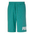 Фото #1 товара Puma Fleece Logo 10 Inch Shorts Mens Size S Casual Athletic Bottoms 84679327