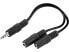 Фото #2 товара SANDBERG MiniJack Splitter 1->2 - 3.5mm TRS - Male - 2x 3.5mm TRS - Female - Black