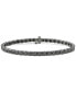 ფოტო #1 პროდუქტის Men's Black Diamond Tennis Bracelet (10 ct. t.w.) in Black Rhodium-Plated Sterling Silver