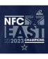 Фото #4 товара Men's Navy Dallas Cowboys 2023 NFC East Division Champions Big and Tall T-shirt