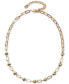 ფოტო #1 პროდუქტის Gold-Tone Heart Link Collar Necklace, 15-3/4" + 3" extender