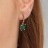 Decent silver single earring Fancy Life Green FLG07