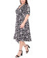 Фото #5 товара Plus Size Printed Wrap Midi Dress
