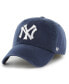 Фото #1 товара Men's Navy New York Yankees Cooperstown Collection Franchise Fitted Hat