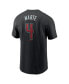 Men's Ketel Marte Black Arizona Diamondbacks 2024 Fuse Name and Number T-shirt