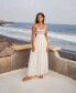 Фото #8 товара Juniors' Hot Tropics Cut-Out Tiered Maxi Dress