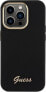 Guess Guess GUHCP15LSMBSLK iPhone 15 Pro 6.1" czarny/black hardcase Silicone Script Metal Logo & Frame