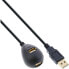 Фото #2 товара InLine USB 2.0 Cable Type A male / female - with base - black - 2m