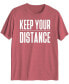 Фото #1 товара Hybrid Men's Keep Your Distance Short Sleeve T-shirt