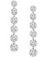 Lab Grown Diamond Linear Drop Earrings (6-1/4 ct. t.w.) in 14k White, Yellow or Rose Gold