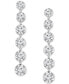 ფოტო #3 პროდუქტის Lab Grown Diamond Linear Drop Earrings (6-1/4 ct. t.w.) in 14k White, Yellow or Rose Gold