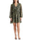 ფოტო #1 პროდუქტის Women's Rami Leopard-Print Mini Dress