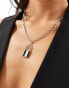 Фото #2 товара DesignB London padlock pendant necklace in silver