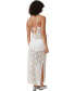 ფოტო #6 პროდუქტის Women's Lace Slip Maxi Dress