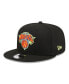 Фото #3 товара Men's Black New York Knicks Neon Pop 9FIFTY Snapback Hat