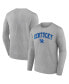 Men's Heather Gray Kentucky Wildcats Campus Long Sleeve T-shirt