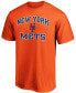 Фото #3 товара Men's Orange New York Mets Heart Soul T-shirt