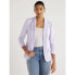 Scoop Women's Relaxed Ultimate Purple Stretch Blazer with Scrunch Sleeves Size L