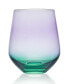 Chroma 13 Ounce Stemless Wine Glass 4-Piece Set