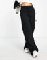 Фото #1 товара Pull&Bear wide leg cargo trousers in black