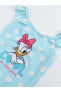 LCW Bisiklet Yaka Daisy Duck Baskılı Kız Bebek Mayo