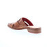Фото #6 товара Bed Stu Alba F377006 Womens Brown Leather Slip On Heeled Sandals Shoes 7