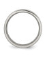 Titanium Polished 6 mm Flat Wedding Band Ring