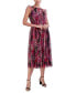 Women's Floral Tulle Midi Dress