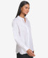 Фото #3 товара Karl Lagerfeld Women's Cotton Embellished Long-Sleeve Blouse