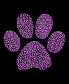 Фото #3 товара Women's Premium Blend XOXO Dog Paw Word Art T-shirt