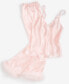 Фото #8 товара Women's Marabou 2-Pc. Satin Pajamas Set