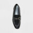 Women's Laurel Wide Width Loafer Flats - A New Day Black 5W