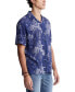 Фото #3 товара Men's Sidny Floral Print Short Sleeve Button-Front Shirt