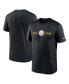 Фото #3 товара Men's Black Pittsburgh Steelers Horizontal Lockup Legend Performance T-shirt