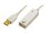 LogiLink 12m USB 2.0 - 12 m - USB A - USB A - Male/Female - 480 Mbit/s - White