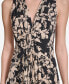 Фото #6 товара Women's Printed V-Neck Sleeveless Maxi Dress