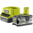 Фото #1 товара Charger and rechargeable battery set Ryobi RC18120-150 Litio Ion 5 Ah 18 V